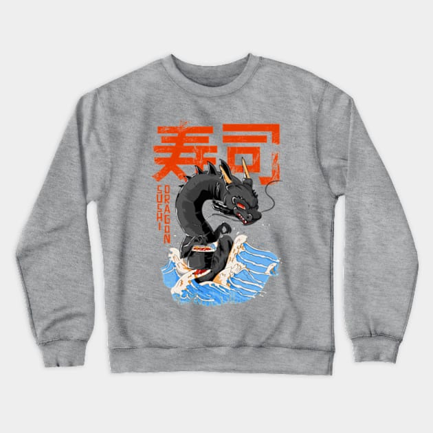 Sushi Dragon Crewneck Sweatshirt by Teewyld